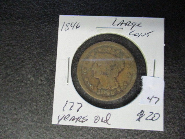 lot 47 image: 1846 Large Cent
