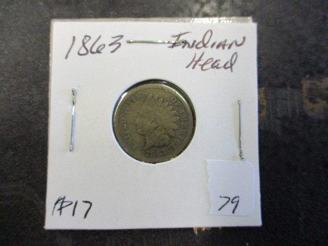 lot 79 image: 1863 Indian Head Penny