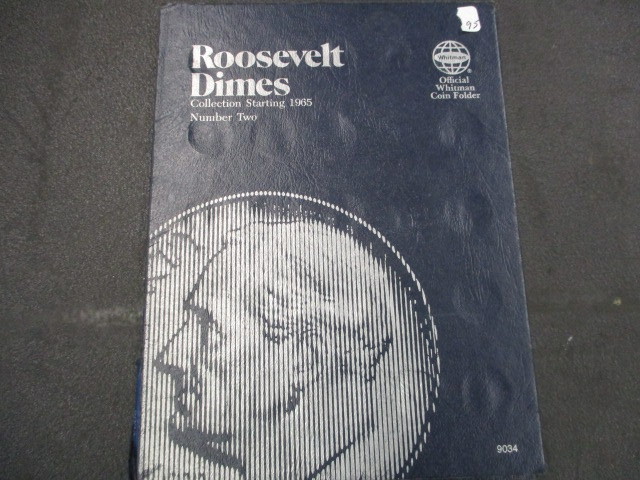 lot 95 image: 1965 to 1998 Roosevelt Dime Collection in Whitman folder (65) Dimes