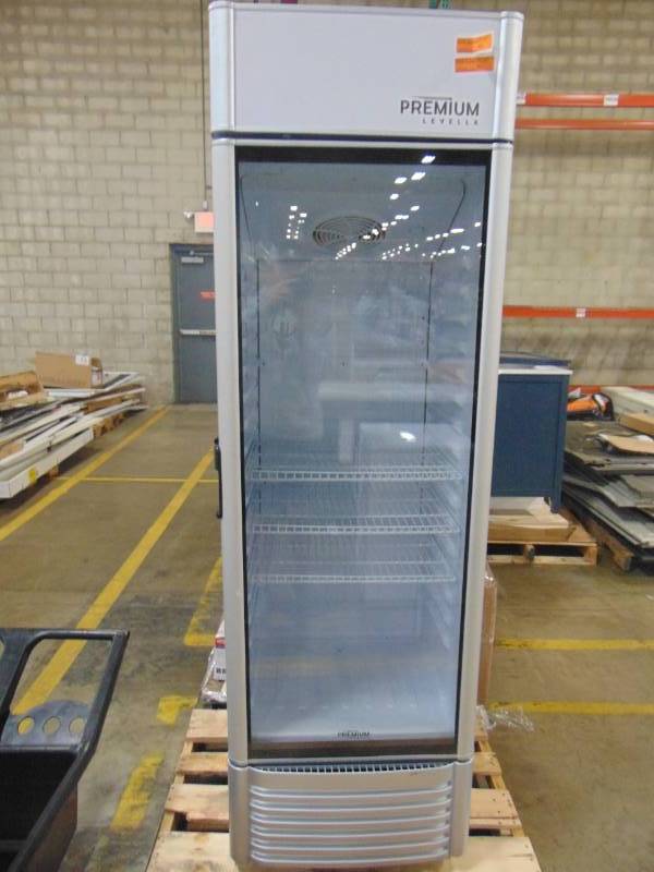 lot 5 image: PREMIUM 12.5 cu. ft. Single Door Merchandiser Refrigerator in Gray PRF125DX