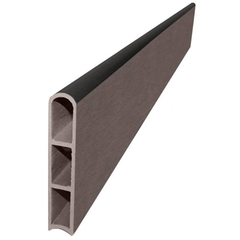 lot 10 image: Frame It All 1 in. Series 16 ft. Weathered Wood Composite Straight Landscape Edging Kit 300001811