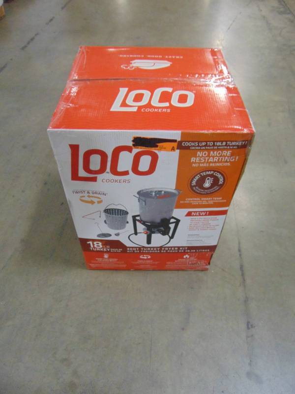 lot 52 image: LoCo COOKERS Loco 30QT Propane Turkey Fryer LCTFK30
