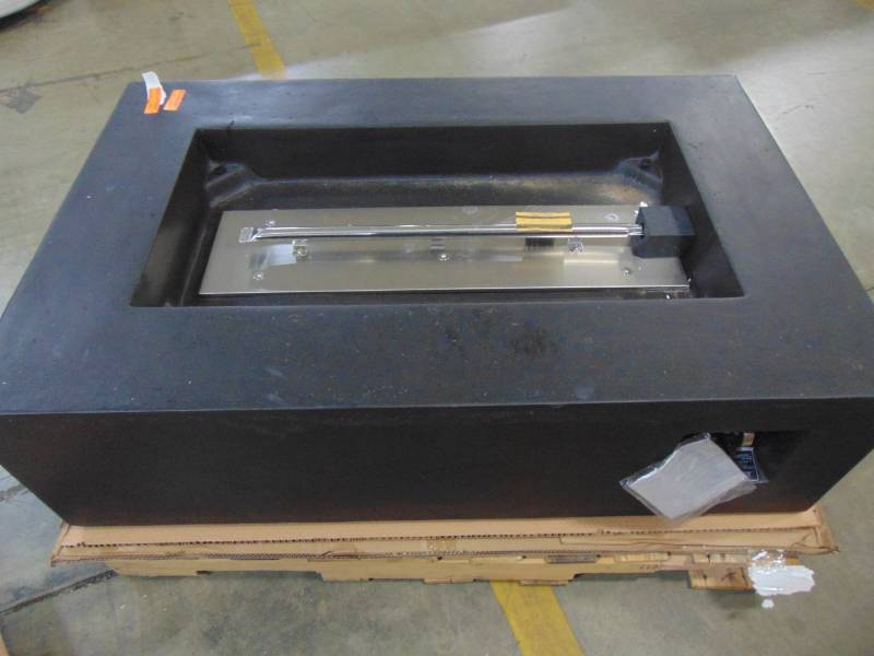 lot 66A image: Real Flame Baltic 51 in. Rectangle Propane Gas Outdoor Fire Pit in Kodiak Brown T9650LP-KB
