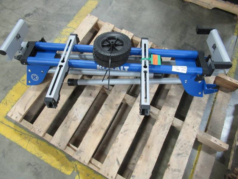 Kobalt Steel Adjustable Rolling Miter Saw Stand KMSS16 Missing Both