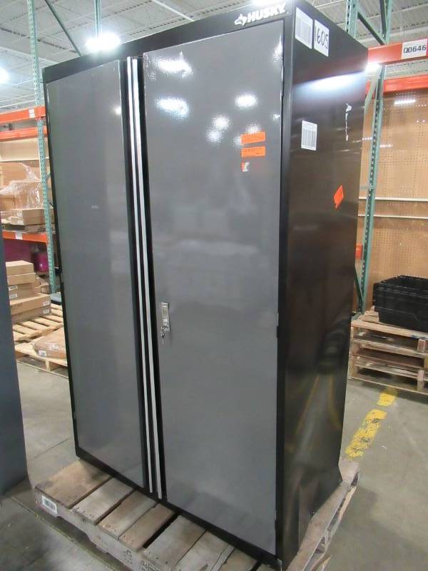 Husky 72 H X 48 W X 24 D Steel Garage Floor Cabinet Dented