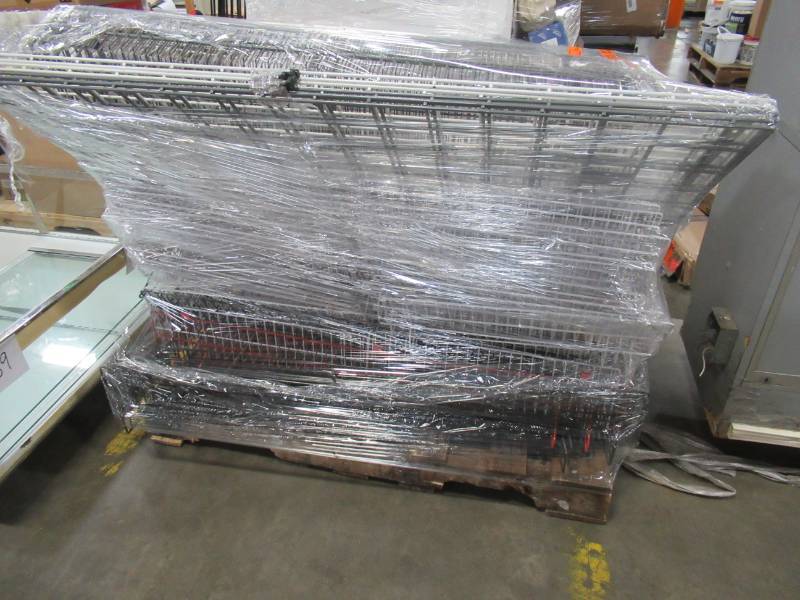 lot 262 image: Steel Folding Table With Wood Top, Measures 71 12 X 29 12 X 29 14 Tall.