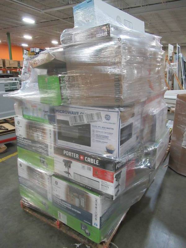 lot 309 image: WHOLESALE MIXED PALLET OF RETURNS - TOOLS AND SMALL HOUSEWARES