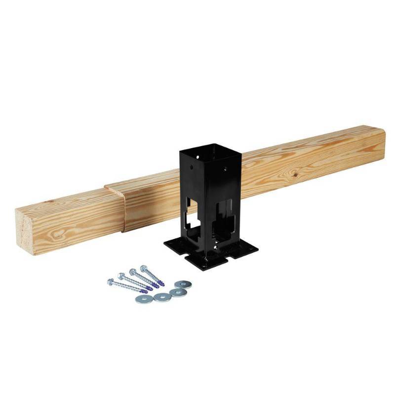 lot 244 image: 1 Veranda Surface Mount Bracket and Post Kit, BKT SLVMT WWD KT V.