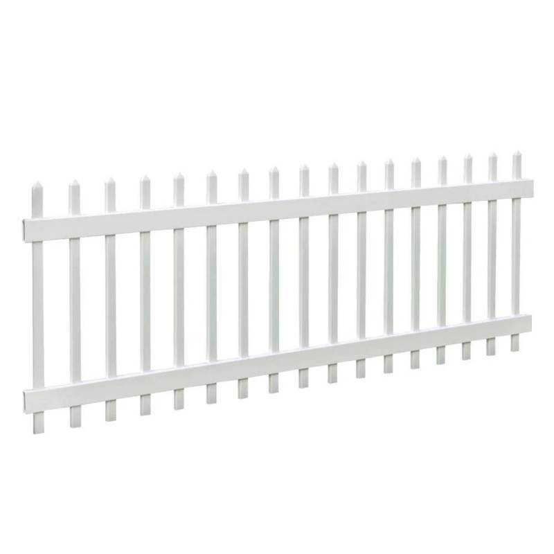 lot 278 image: VERANDA Charleston 3 ft. H x 6 ft. W White Vinyl Spaced Picket Fence Panel