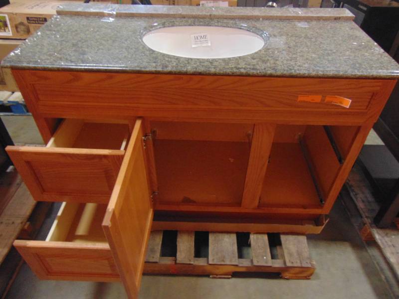 lot 86 image: Vanity Cabinet With Top (35 x 49 x 22)