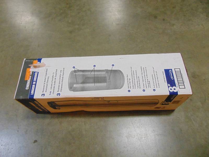 lot 103 image: SuperVent 8-in x 36-in Stainless Steel Chimney Pipe