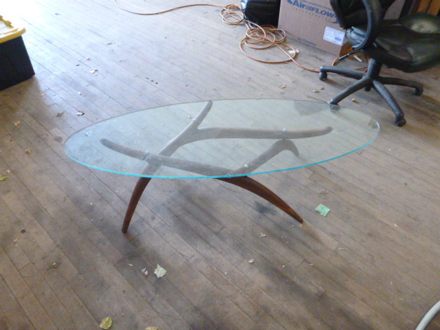 lot 77 image: Glass Top Coffee Table