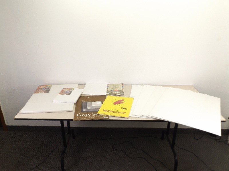lot 21 image: Lot of Factory Sealed Art Boards, Canvases, Drawing Paper, etc.