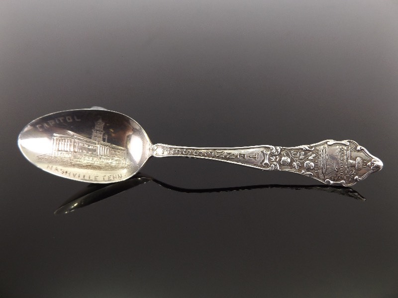 lot 79 image: Antique .925 Sterling Silver Nashville Tennessee Souvenir Spoon