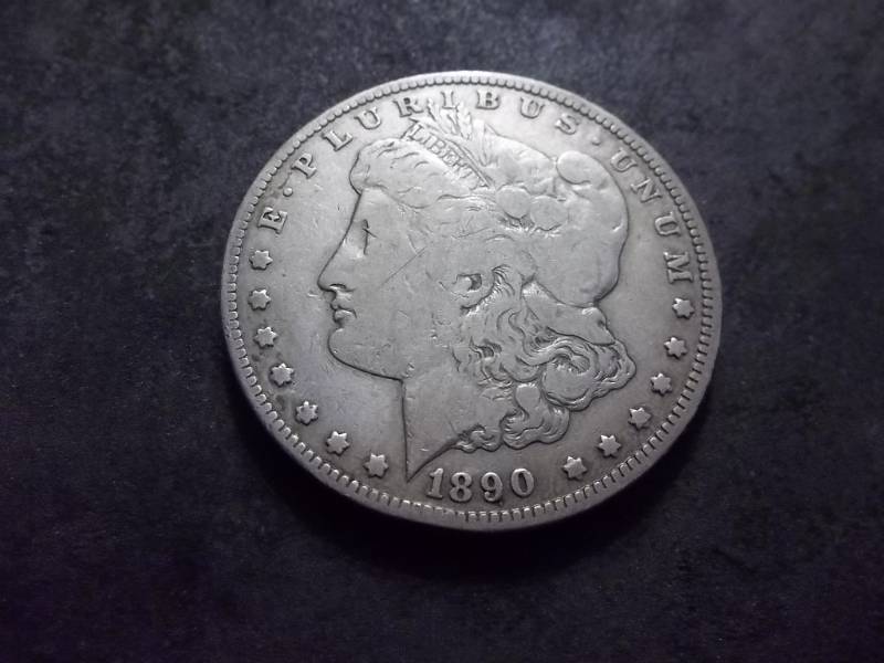 1890 CC  Morgan Silver Dollar