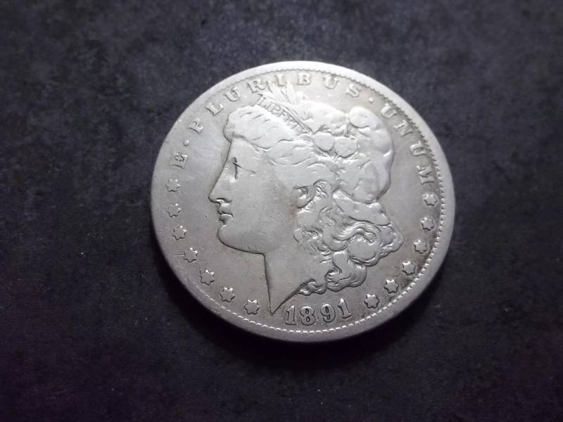 1891 CC Morgan Silver Dollar