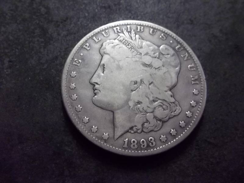 1893 CC Morgan Silver Dollar