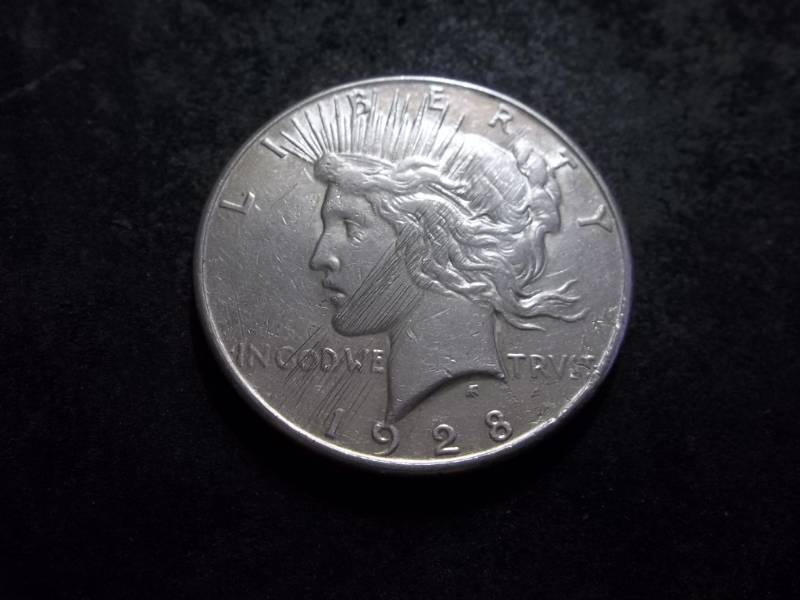 1928 S Silver Peace Dollar