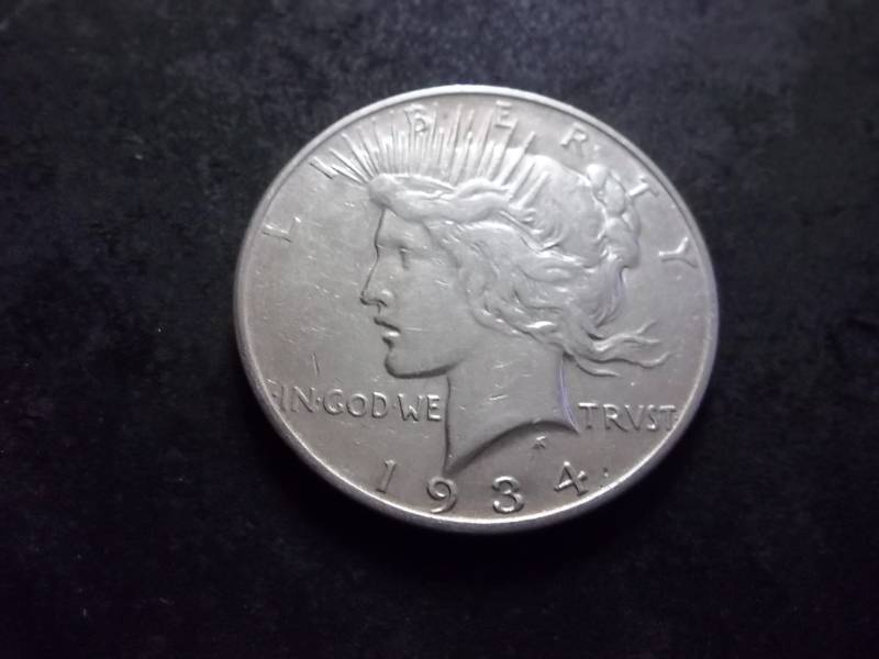 1934 D Silver Peace Dollar