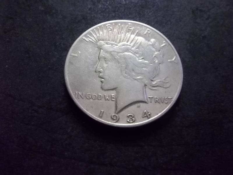 1934 S Silver Peace Dollar