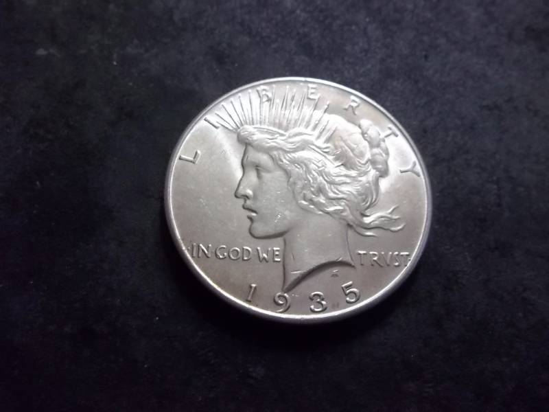 1935 Peace Silver Dollar