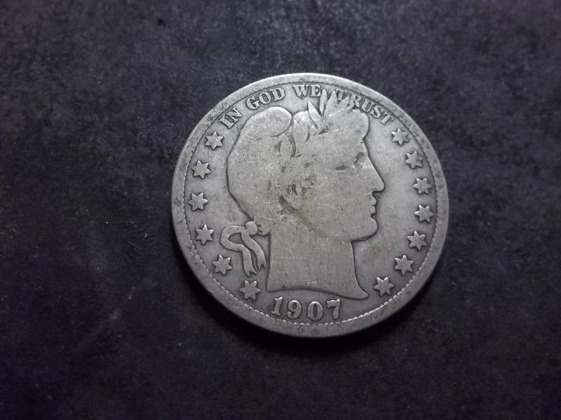 1907 D Barber Half Dollar
