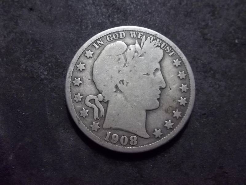 1908 O Barber Half Dollar
