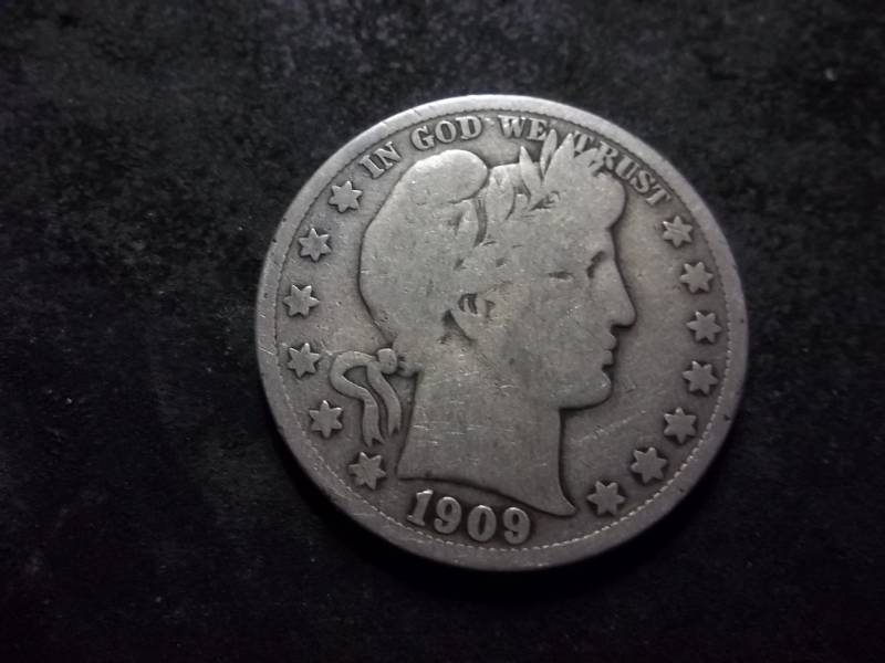 1909 S Barber Half Dollar