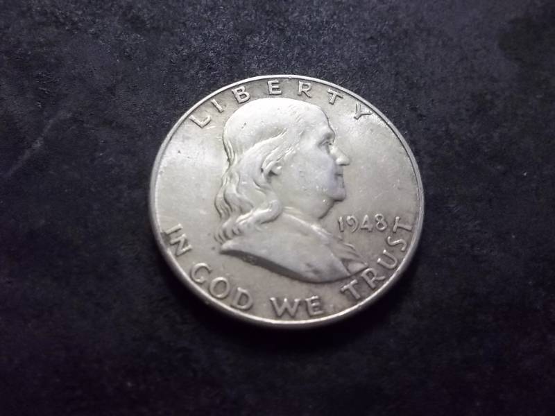 1948 D Franklin Half Dollar