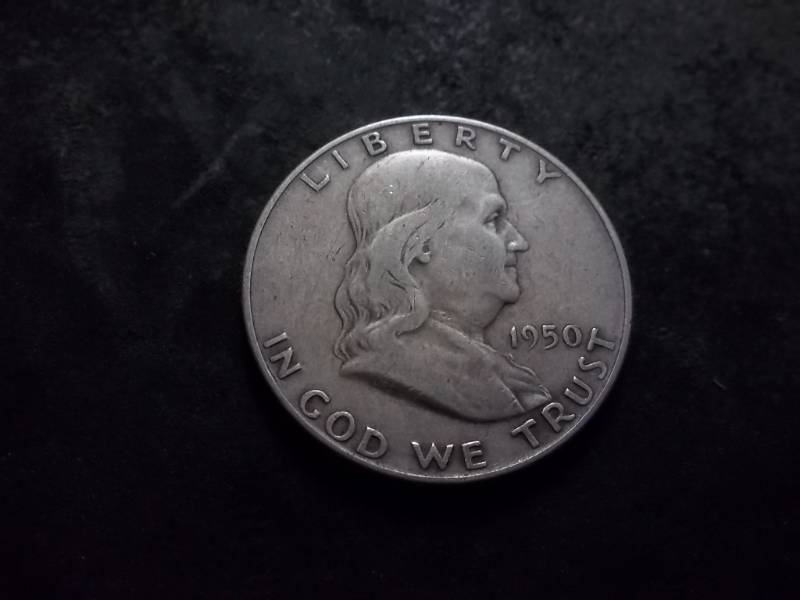 1950 D Franklin Half Dollar