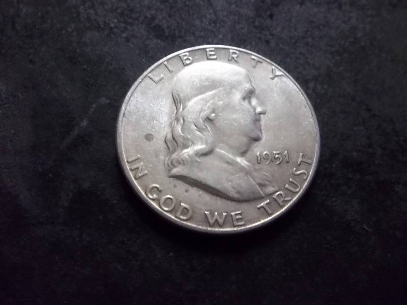 1951 S Franklin Half Dollar