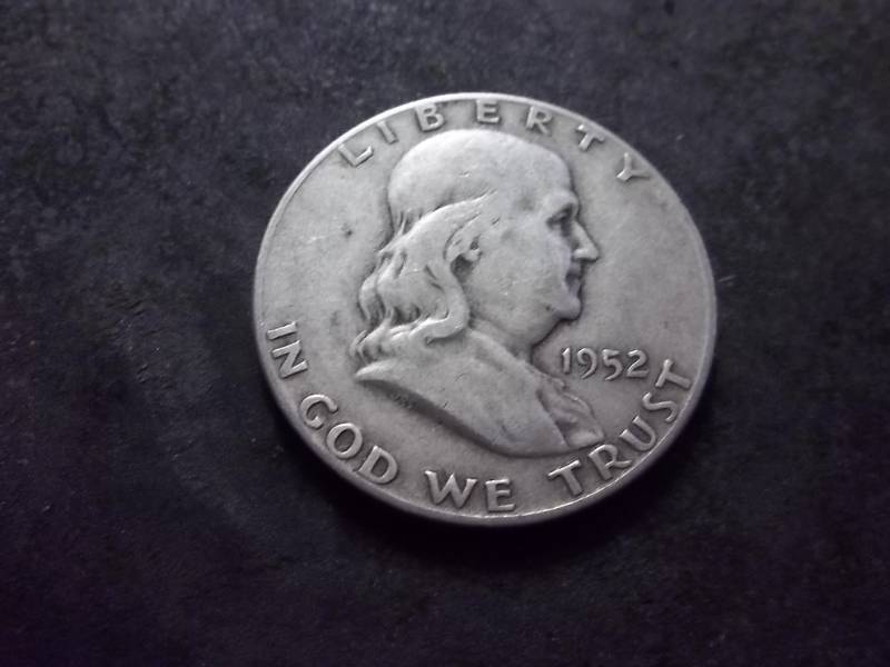 1952 S Franklin Half Dollar