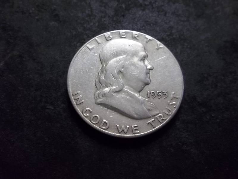 1953 S Franklin Half Dollar