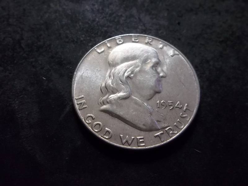 1954 D Franklin Half Dollar