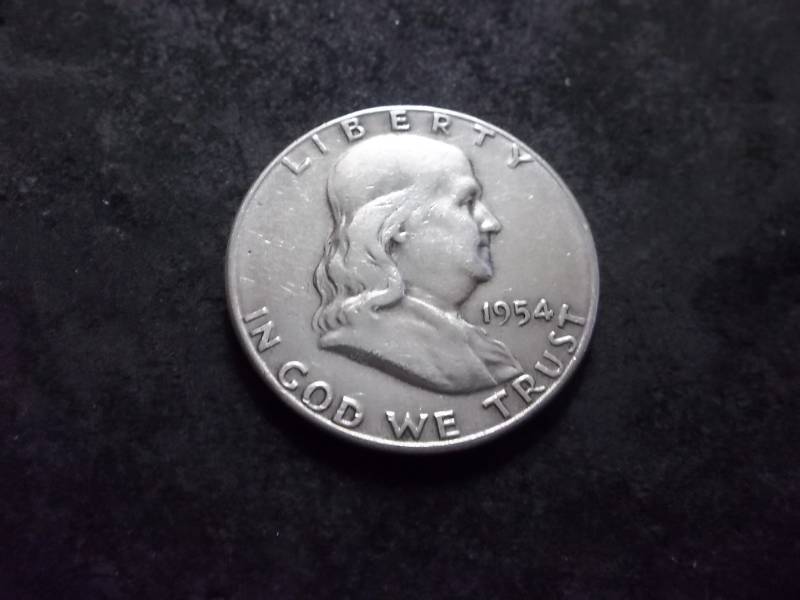 1954 S Franklin Half Dollar