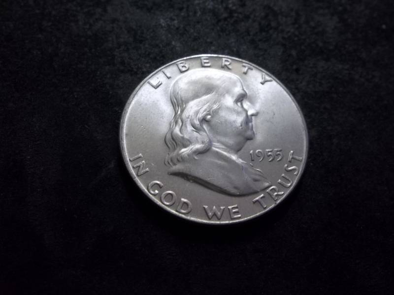 1955 Franklin Silver Half Dollar