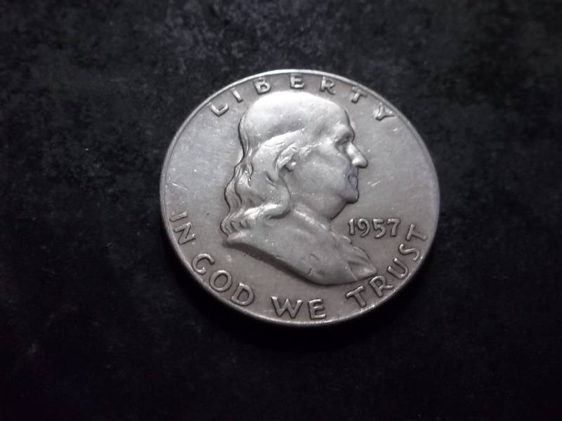 1957 D Franklin Half Dollar