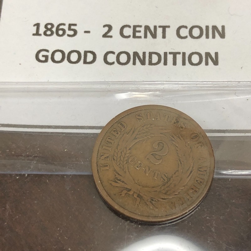 1865 Two-Cent Piece