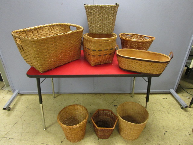 lot 725 image: WOVEN-STYLE BASKETS