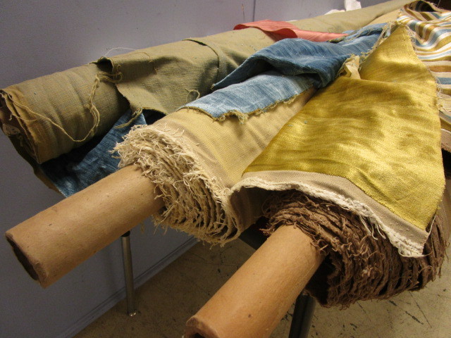 lot 731 image: ROLLS OF UPHOLSTERY FABRIC