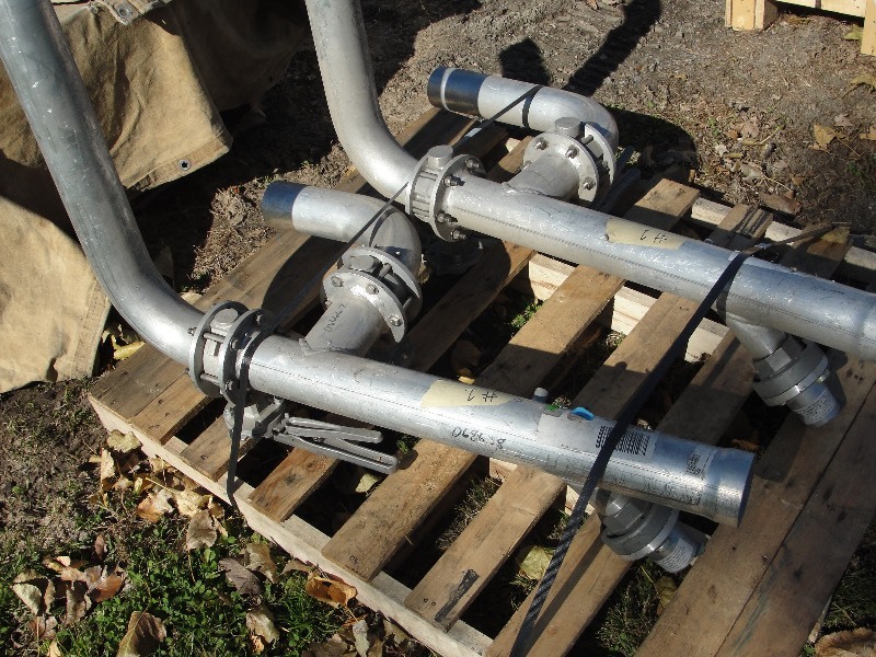 3 IN. ALUMINUM PIPING  W  3 VALVES