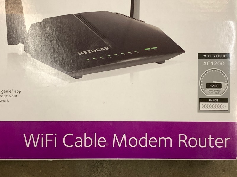 lot 12 image: NetGear Cable Modem Router