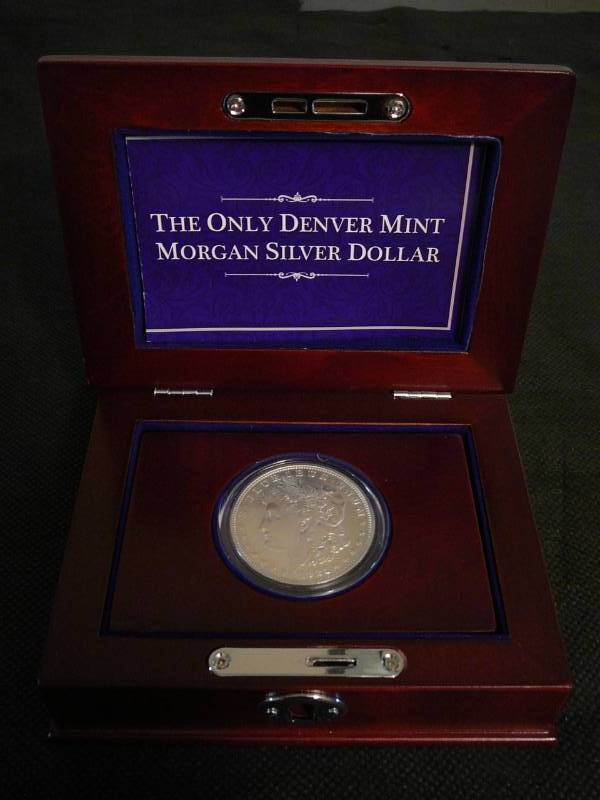 lot 1 image: 1921d Morgan Silver Dollar