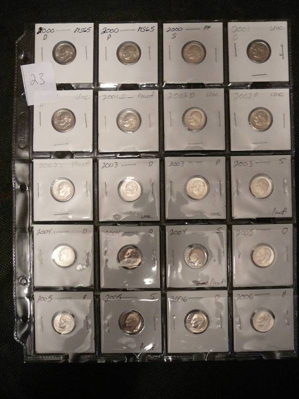 lot 23 image: 20 Roosevelt Dimes