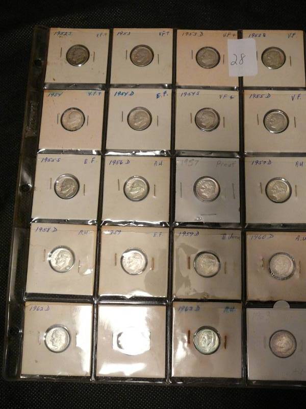 lot 28 image: 20 Roosevelt Dimes