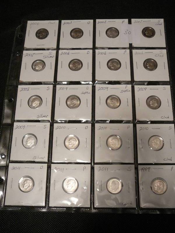 lot 30 image: 20 Roosevelt Dimes