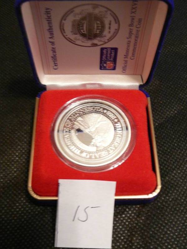 lot 15 image: 1 oz Silver .999 Super Bowl XXVI