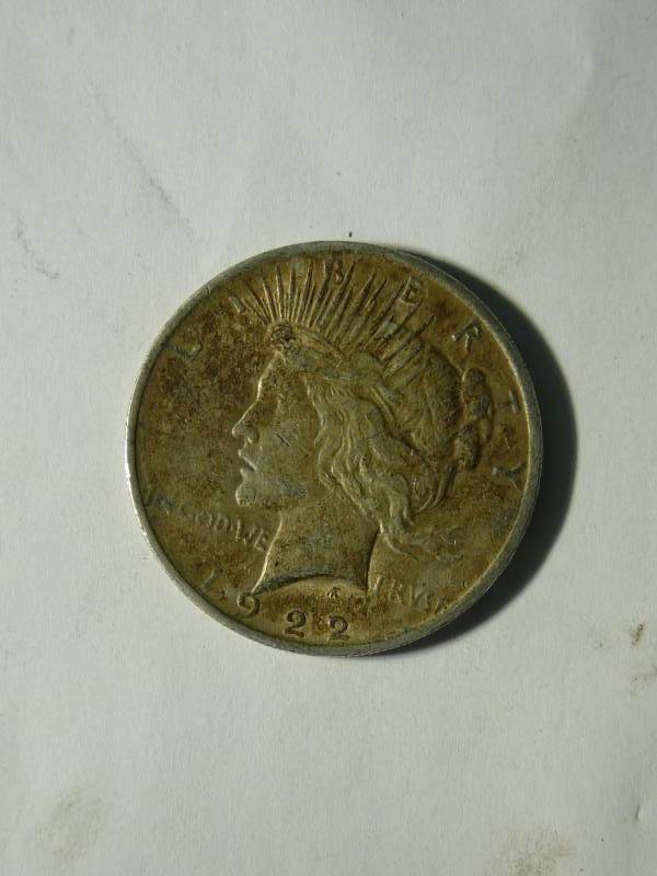 lot 62 image: 1922 Peace Silver Dollar