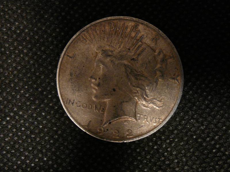 lot 63 image: 1922 D Peace Silver Dollar