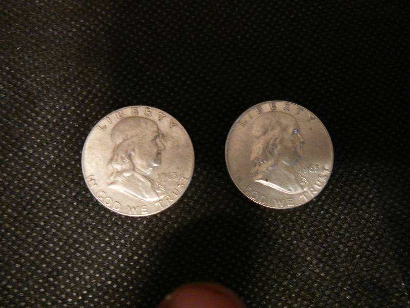 lot 84 image: 2 1963 D Kennedy Half Dollars
